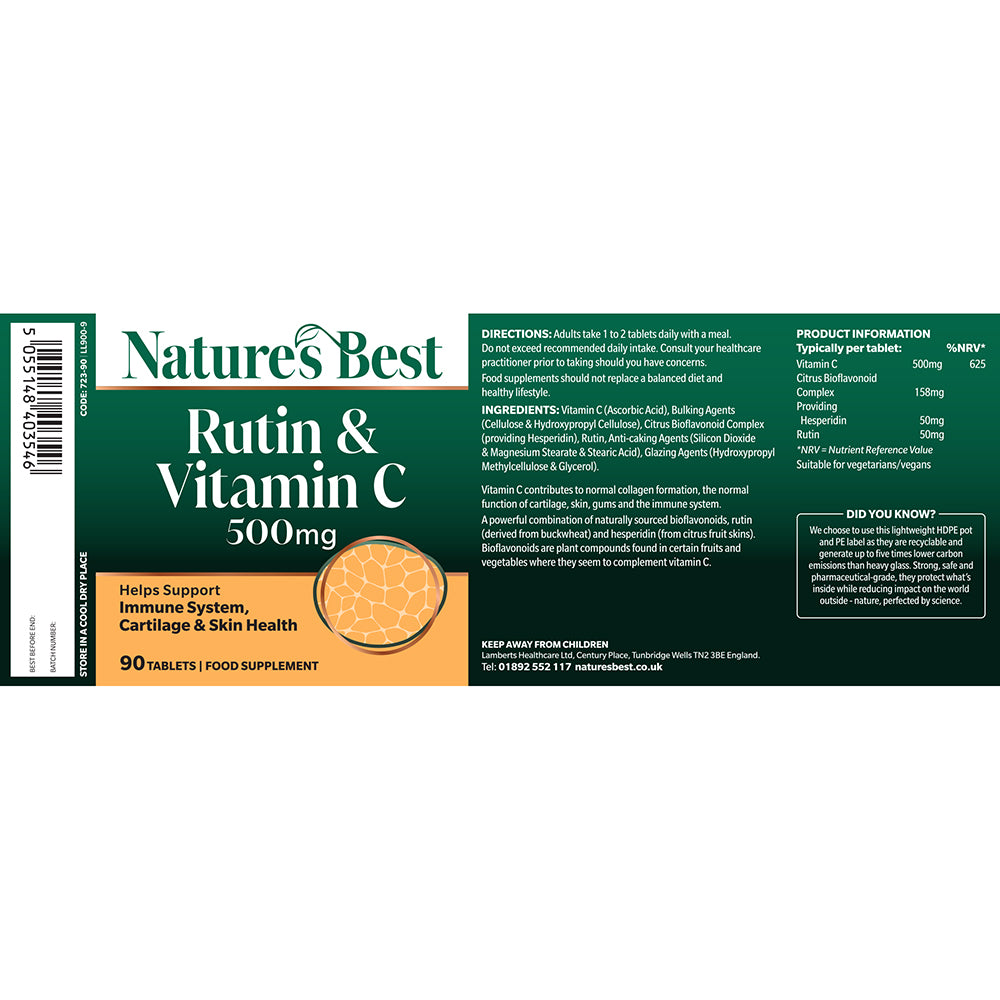 Rutin and Vitamin C 500mg