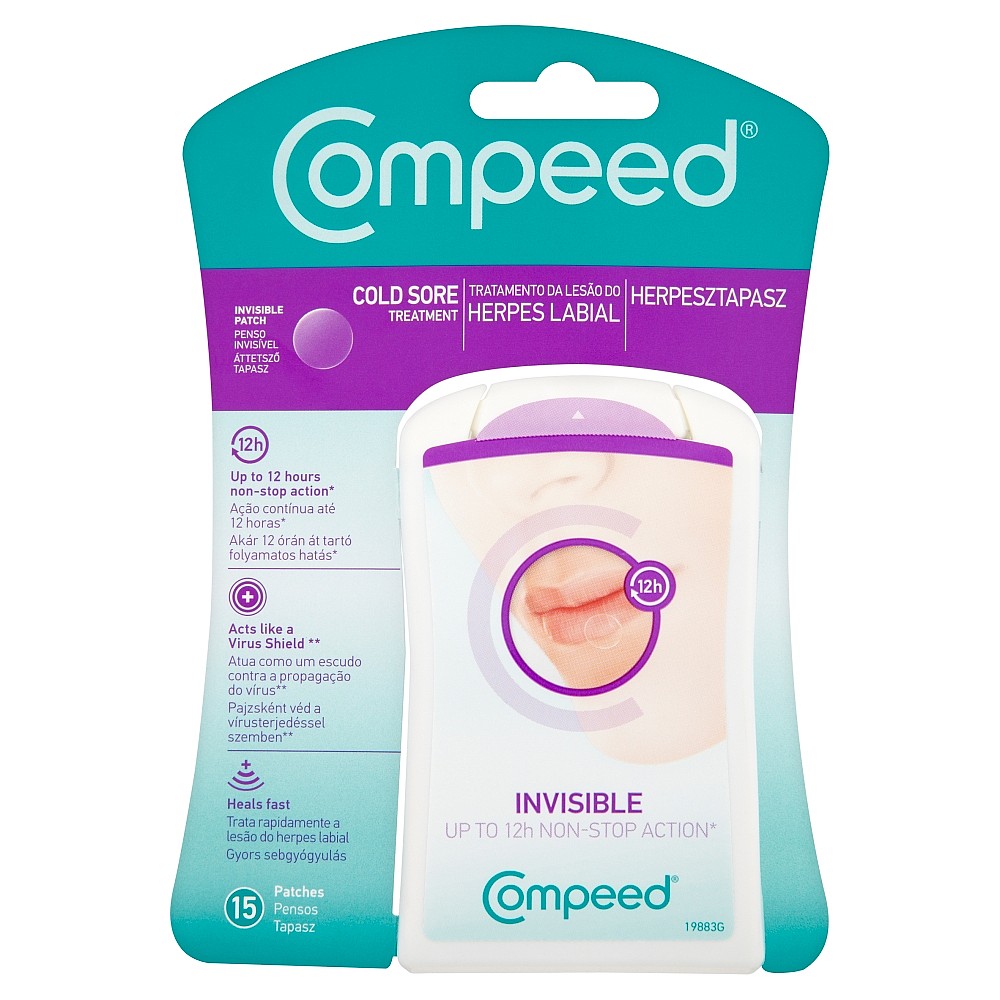 are compeed cold sore patches waterproof