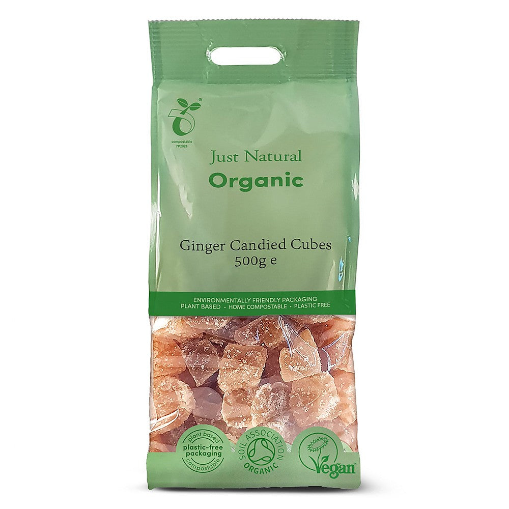 Organic Ginger Candied Cubes
