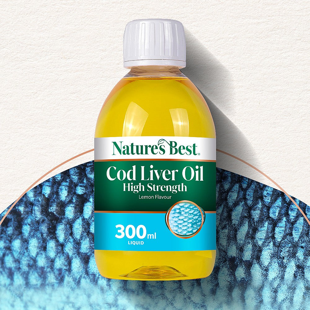 Cod Liver Oil Liquid with Natural Lemon Flavour