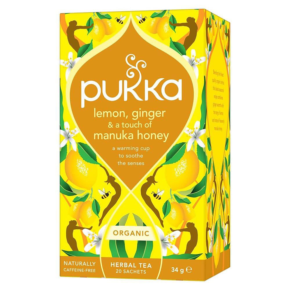 Organic Lemon Ginger & Manuka Honey Tea