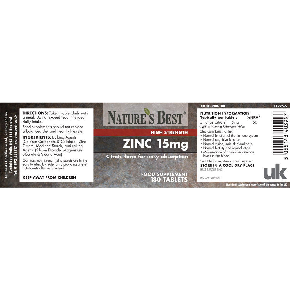 Zinc 15mg