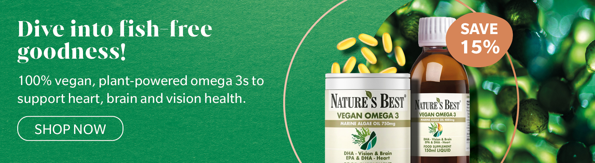 Dive into fish free goodness - vegan omega 3