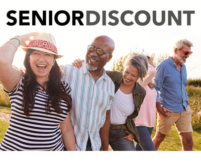 Senior Discount - Over 55+