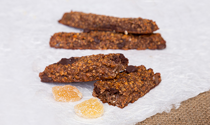 Ginger And Chocolate Protein Bars