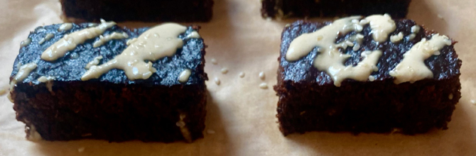 Tahini brownies