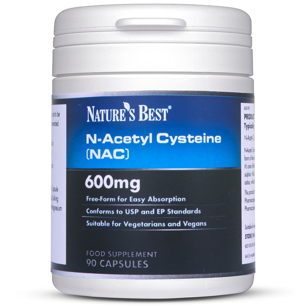 N Acetyl Cysteine 600mg 90 Capsules Nature S Best