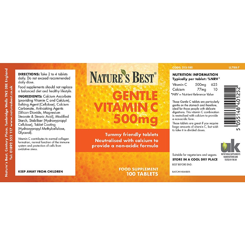 Vitamin mg tablet acidic c non 500 Good Life