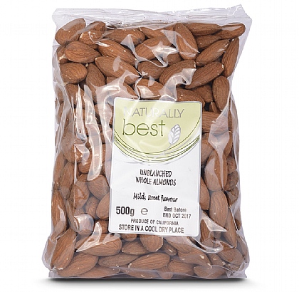 Almonds, A Source Of Fibre, Healthy Fats & Vitamin E