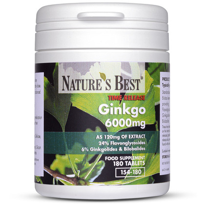 Ginkgo Biloba 6000mg, Pure Grade Extract