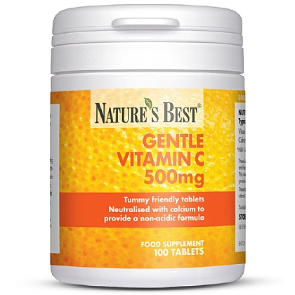 Gentle Vitamin C 500mg, High Strength, Non-Acidic Formula