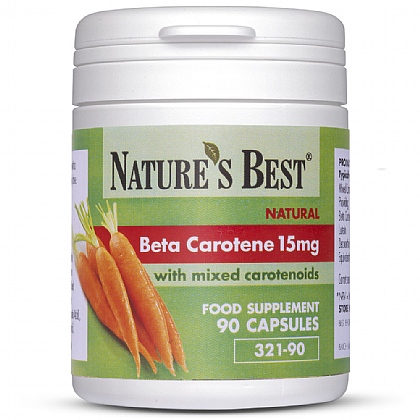Beta Carotene 15 mg, Natural Source With Mixed Carotenoids