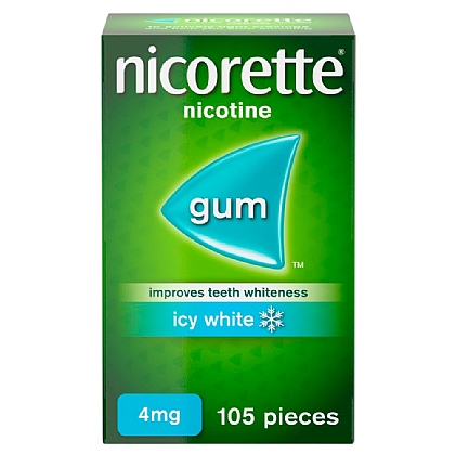 Nicorette Icy White 4mg Gum - 105