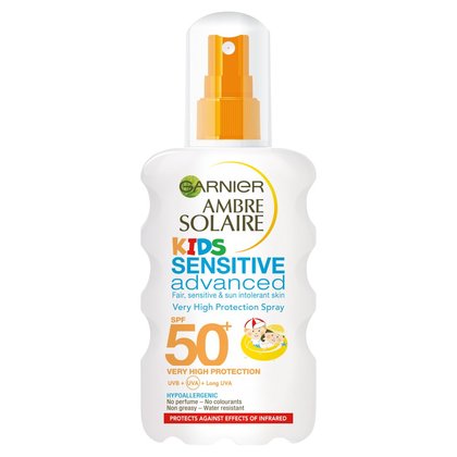 Garnier Ambre Solaire Kids Sensitive Advanced Very High 50+ SPF Spray