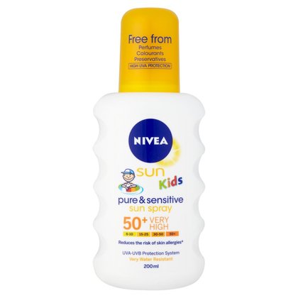 Nivea Sun Kids Pure & Sensitive Spray SPF50+ - 200ml