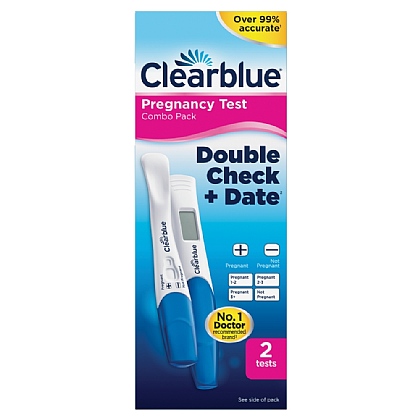 Clearblue Pregnancy Test Double Check and Date kit