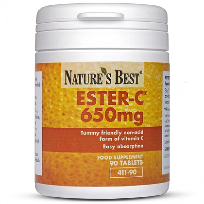 Ester-C<sup>®</sup> 650mg, Unique Non-Acidic Form Of Vitamin C