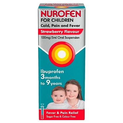 Nurofen for Children Cold Pain and Fever Strawberry Flavour - 100ml