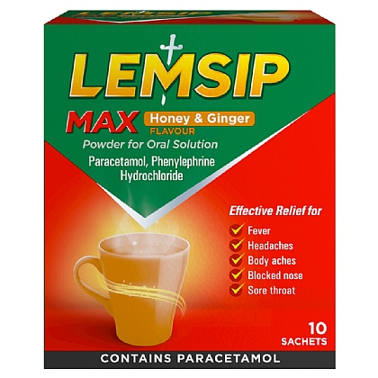 Lemsip Max Honey & Ginger Flavour Fusions - 10
