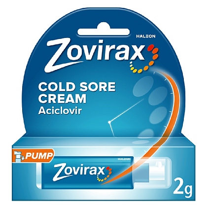 Zovirax Cold Sore Cream Pump 2g