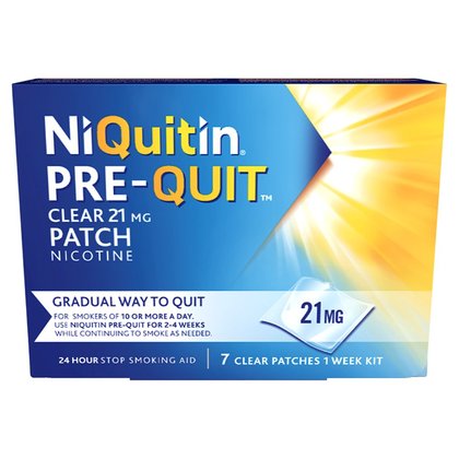 NiQuitin Pre-Quit Clear 21mg Patch 7 Patches