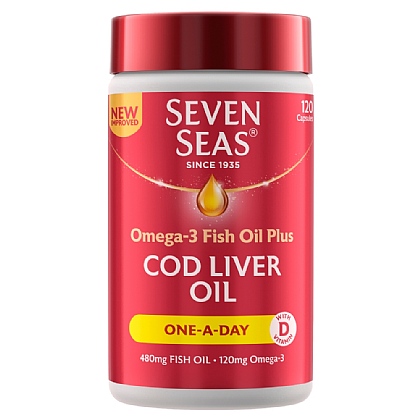 Seven Seas Cod Liver Oil One a Day - 120 Capsules