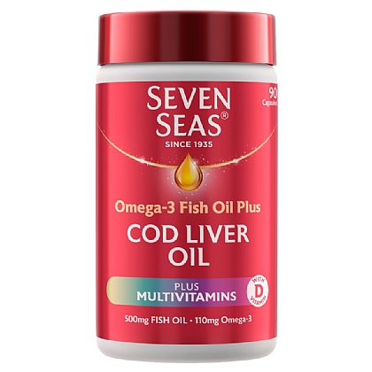 Natures's Best Seven Seas Cod Liver Oil Plus Multivitamins - 90 Capsules