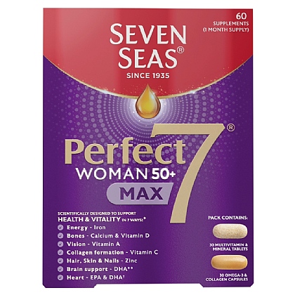 Seven Seas Perfect7 Woman 50+ Max Multivitamins & Omega-3 30 Day Duo Pack