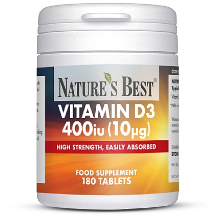 Vitamin D3 400iu, Highly Absorbable Pure Grade Formula