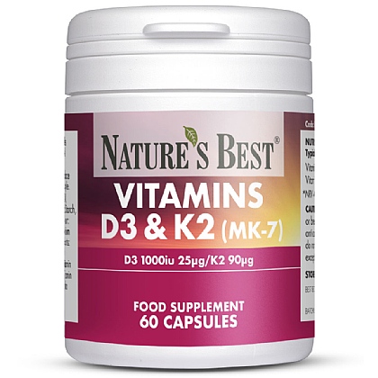 Vitamins D3 & K2, High Strength Formula