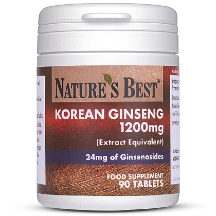 Korean Ginseng 1200mg, High Strength, Pure Grade Extract