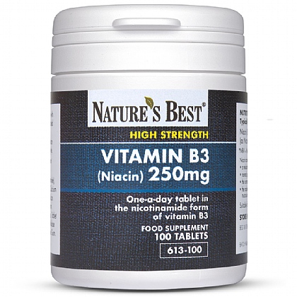 Vitamin B3 250mg (Niacin), Contributes to the Normal Function Of The Nervous System