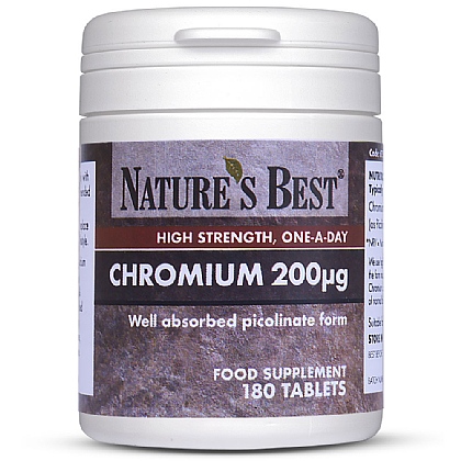 GTF Chromium 200µg, Contributes To The Maintenance Of Normal Blood Glucose Levels