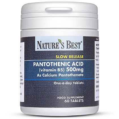 Vitamin B5 500mg (Pantothenic Acid), Contributes To Normal Mental Performance