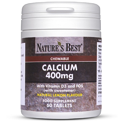 Chewable Calcium 400mg, Great For Children/Elderly Who Need Extra Calcium