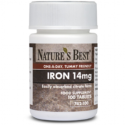 Iron 14mg as Citrate, High Strength Tummy-Friendly Formula