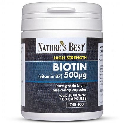 Biotin 500µg (Vitamin B7), Purest Grade